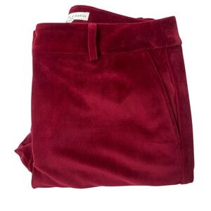 Women's Velvet pants in Deep Burgundy